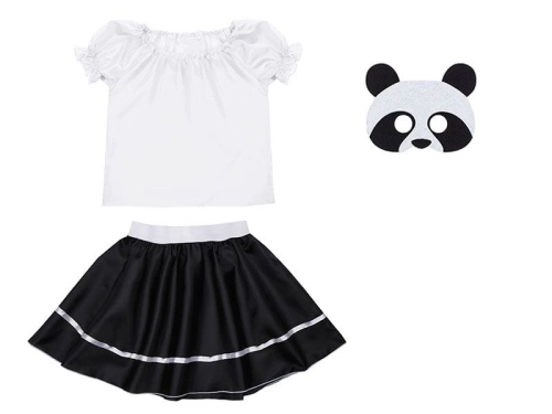 ZESTAW PANDA BIAŁO-CZARNY 98-110 3el