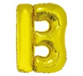 BALON LITERA B ZŁOTY 34'' 86cm