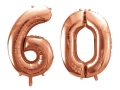 BALONY 60 ZŁOTO-RÓŻ 34'' 2szt