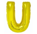 BALON LITERA U ZŁOTY 34'' 86cm