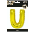 BALON LITERA U ZŁOTY 34'' 86cm