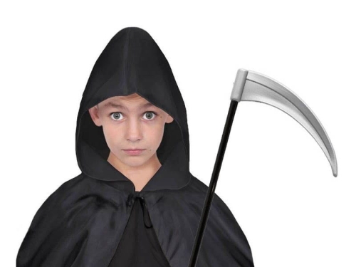 ZESTAW ŚMIERĆ CZARNY PELERYNA 94cm 2el