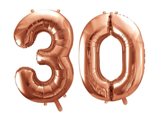 BALONY 30 RÓŻOWE ZŁOTO 34'' 2szt