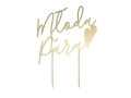KARTECZKA NA PIKU MŁODA PARA ZŁOTA 1szt
