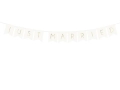 BANER JUST MARRIED BIAŁY 155cm