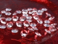 DIAMENTOWE KRYSZTAŁKI BEZBARWNE 100szt 12mm