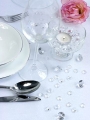 DIAMENTOWE KRYSZTAŁKI BEZBARWNE 100szt 12mm