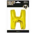 BALON LITERA H ZŁOTY 34'' 86cm