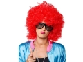 PERUKA KRÓTKA AFRO CZERWONA