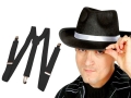 KOMPLET AL CAPONE CZARNY 2el