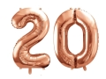 BALONY 20 ZŁOTO-RÓŻ 34'' 2szt