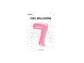 BALON CYFRA 7 J.RÓŻ 34'' 86cm