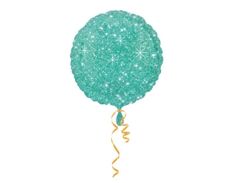 BALON GLITTER TURKUS 17'' 43cm