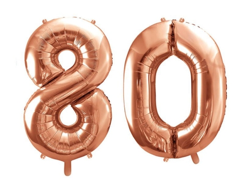 BALONY 80 RÓŻOWE ZŁOTO  34'' 2szt