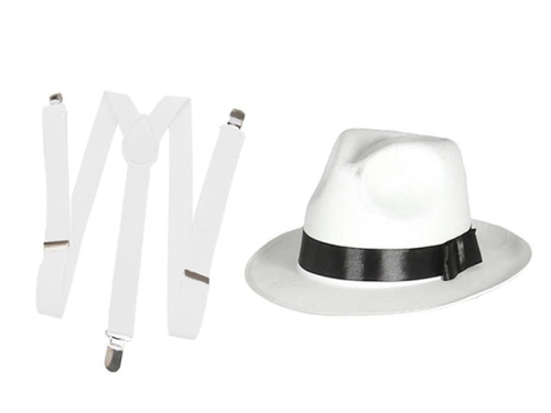ZESTAW AL CAPONE BIAŁY 2el