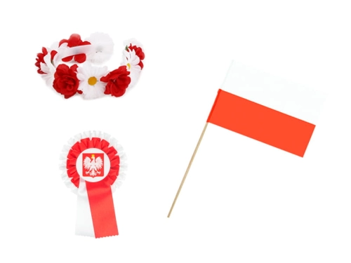 ZESTAW NARODOWY BIAŁO-CZERWONY 3el