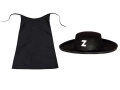 ZESTAW ZORRO PELERYNA 90cm 2el