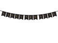 BANER HAPPY NEW YEAR CZARNY 1,7m