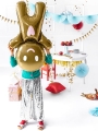 BALON CIASTEK BRĄZOWY 34'' 86cm