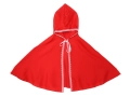 ZESTAW CZERWONY KAPTUREK PELERYNA 48cm 2el