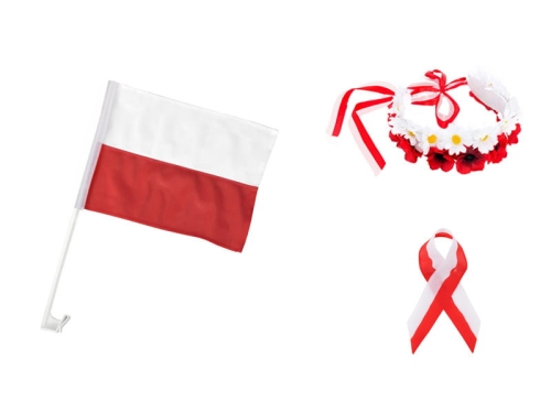 ZESTAW NARODOWY BIAŁO-CZERWONY 3el
