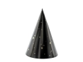 CZAPECZKI HAPPY NEW YEAR CZARNE 16cm 6szt.