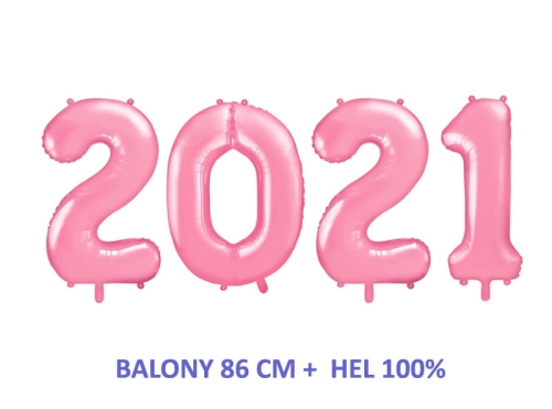 BALONY 2021 J.RÓŻ 34'' 86cm + HEL 100%