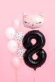 BALON CYFRA 8 CZARNY 34'' 86cm