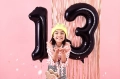 BALON CYFRA 1 CZARNY 34'' 86cm