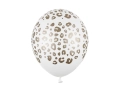 BALON BIAŁY CĘTKI 30cm 1szt