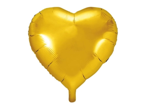 BALON SERCE ZŁOTY 18'' 46cm