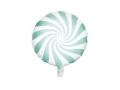 BALON CUKIEREK BIAŁO-MIĘTOWY 14'' 35cm