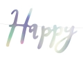 BANER HAPPY BIRTHDAY OPALIZUJĄCY 0,62m