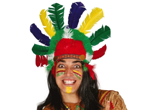 PIÓROPUSZ INDIAŃSKI KOLOROWY