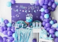 GIRLANDA NARWAL NIEBIESKA 1m