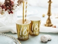 KUBECZKI PAPIEROWE 18 URODZINY ZŁOTE 220ml 6szt