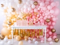 BALON JASNY BRZOSKWINIOWY PASTEL 12cm 1szt