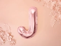 BALON LITERA J RÓŻOWE ZŁOTO 14'' 35cm