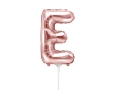 BALON LITERA E RÓŻOWE ZŁOTO 14'' 35cm