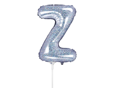 BALON PARTY DECO LITERA Z HOLO SREBRNY 14'' 35cm