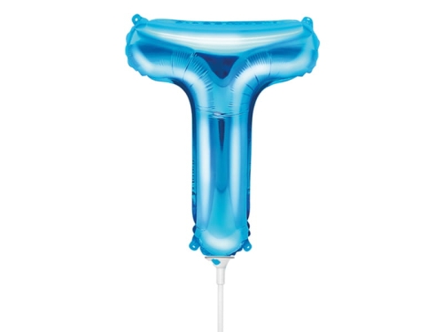 BALON PARTY DECO LITERA T NIEBIESKI 14'' 35cm