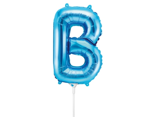 BALON LITERA B NIEBIESKI 14'' 35cm