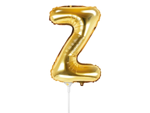 BALON PARTY DECO LITERA Z ZŁOTY 14'' 35cm