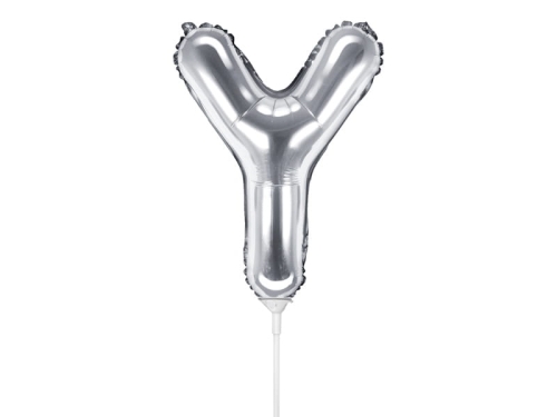 BALON PARTY DECO LITERA Y SREBRNY 14'' 35cm