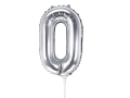 BALON LITERA O SREBRNY 14'' 35cm