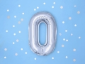BALON LITERA O SREBRNY 14'' 35cm