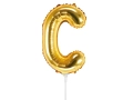 BALON LITERA C ZŁOTY 14'' 35cm