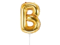 BALON LITERA B ZŁOTY 14'' 35cm