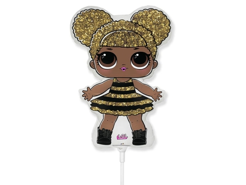 BALON QUEEN BEE LOL SURPRISE ZŁOTY 14'' 36cm