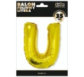 BALON LITERA U ZŁOTY 14'' 36cm